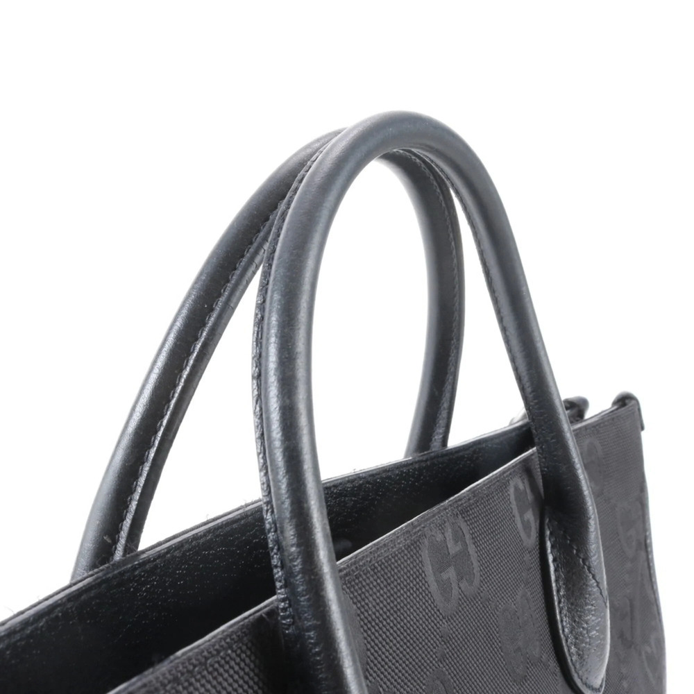 GUCCI Black Leather Tote Bag - Picture 2 of 12